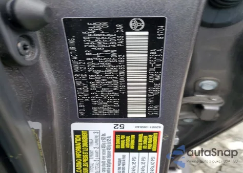 2022 Toyota Camry Se из США, поврежденный, VIN 4T1G11AKXNU651682